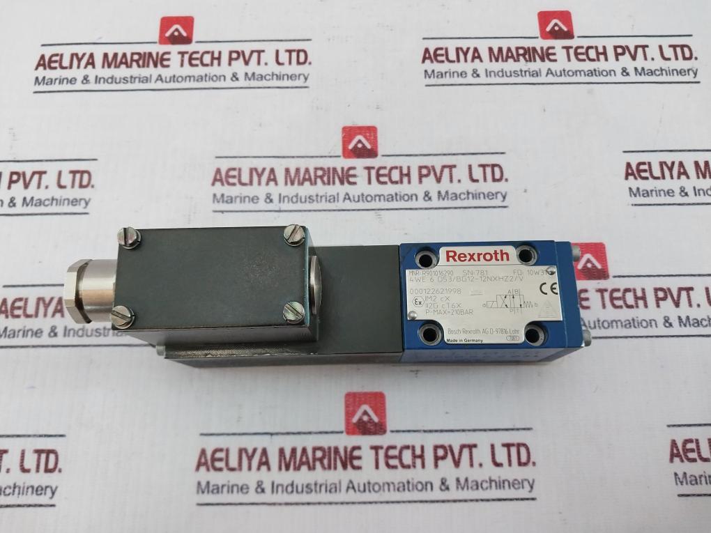 Bosch Rexroth 4We6D53/Eg12-12Nxhz2/V Solenoid Valve Assembly 12Vdc