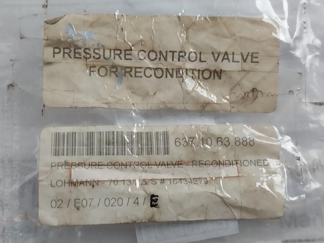 Bosch 0 821 302 007 Pressure Control Valve For Recondition 637.10.63.888