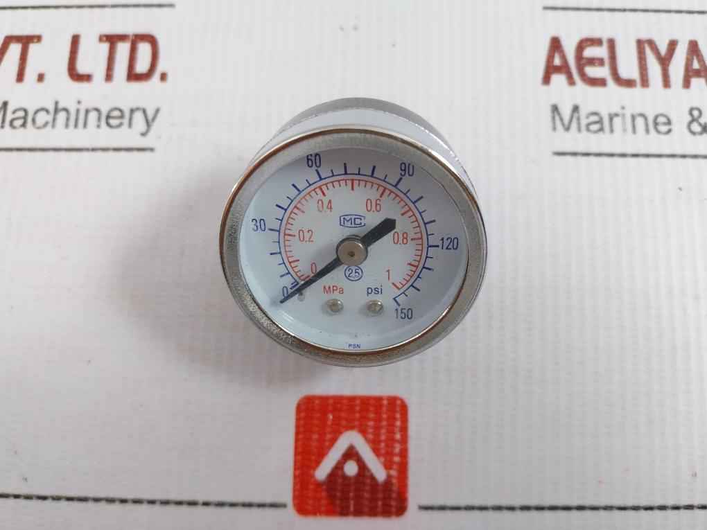 Bourdon Tube Pressure Gauge 0 To 150 Psi Mc