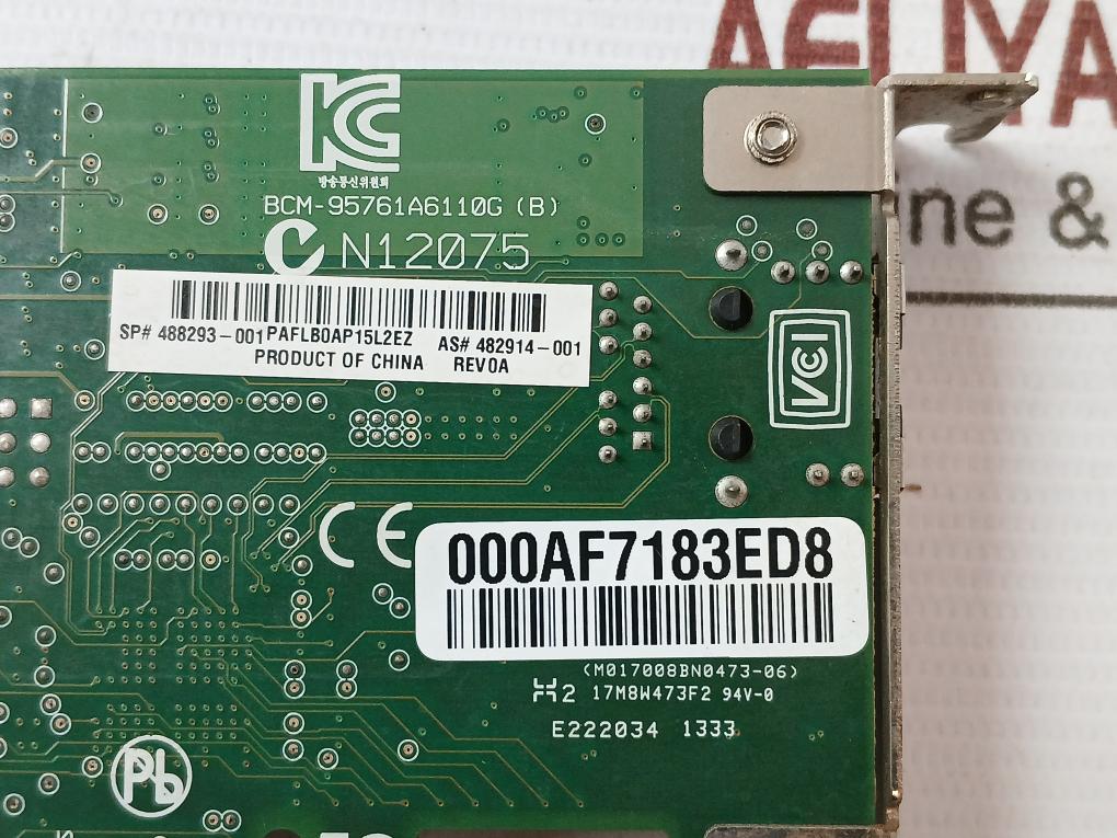 Broadcom Bcm95761A6110G_Hp Gbit Network Adapter Card Ms-4159
