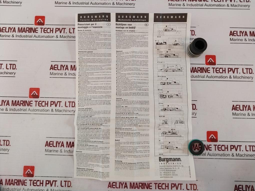 Burgmann Mg12/16-z Mechanical Seal For Pump 751.10.10.062 50 Gm
