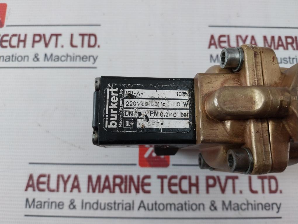 Burkert 181-a Solenoid Valve Pn: 0,2-10 Bar 50/60Hz 8W