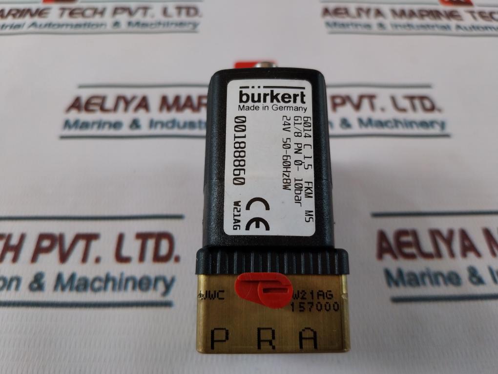 Burkert 6014 C 1,5 Fkm Ms Plunger Valve 3/2-way Direct-acting