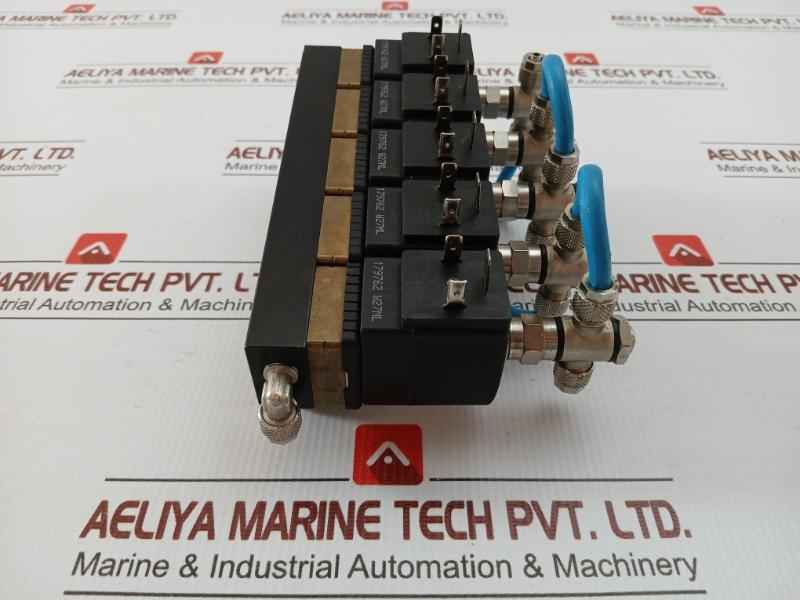 Burkert Solenoid Valve Manifold Block 6014 T 2,0 Fkm Ms 24V Dc