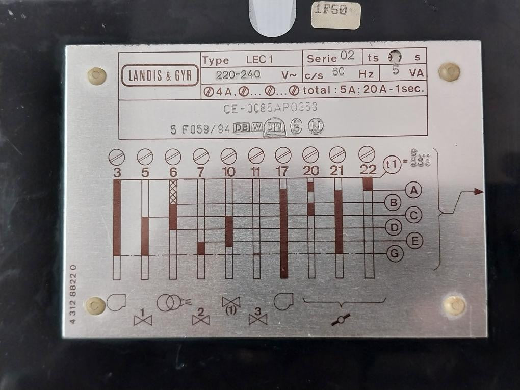 Burner-Control-Unit-Lec1-220-240v-60hz-Brand-Landis-&-Gyr-7