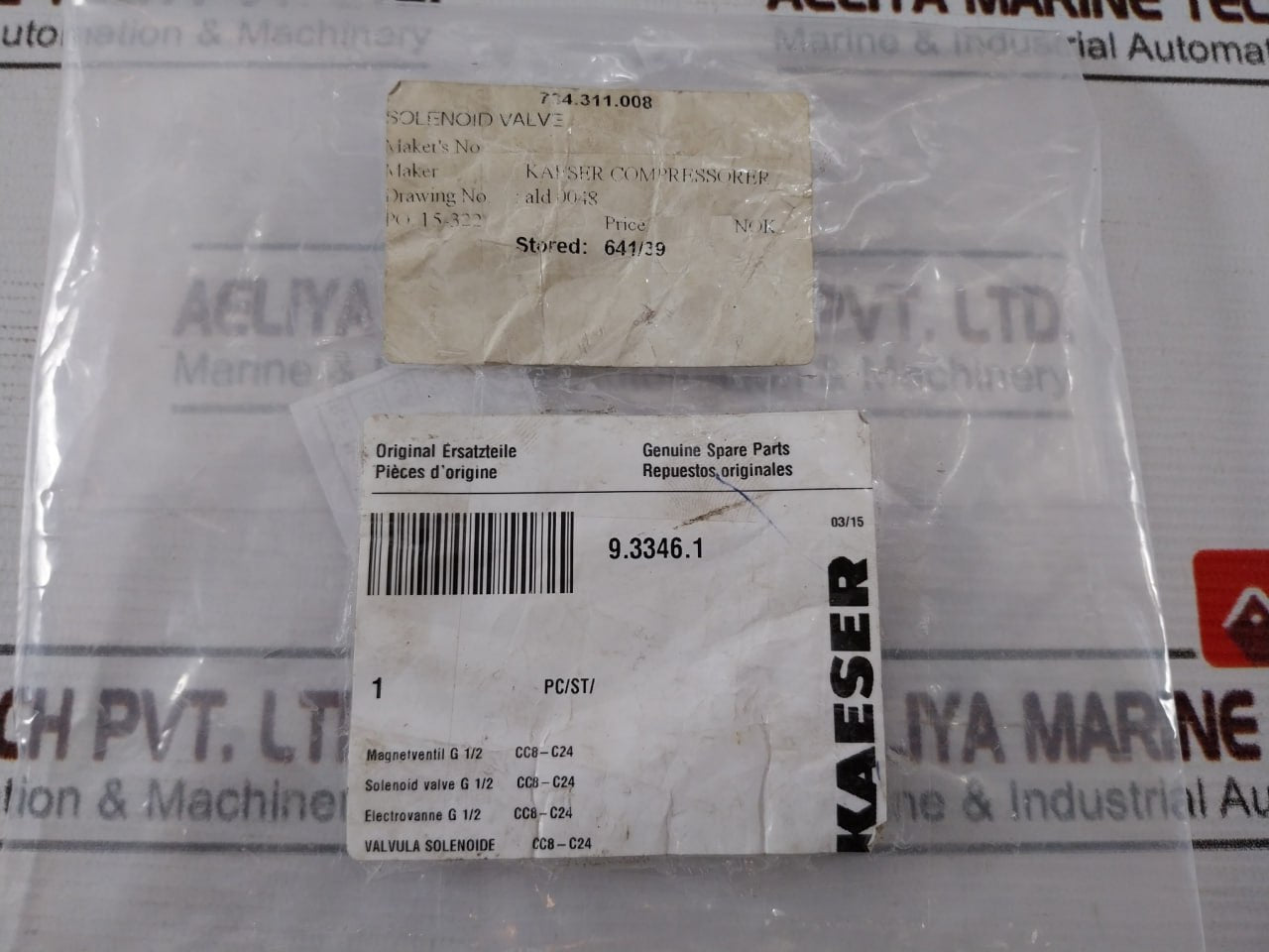 Buschjost 8253222.8001 Solenoid Valve With Device Socket 1258133 230V 50Hz 16Va 