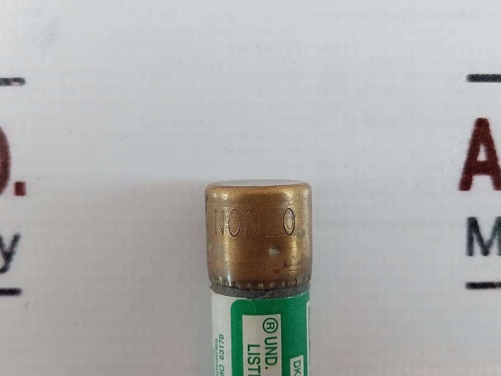 Lot of 10X Bussmann NON-20 One Time Fuse 250 Volts