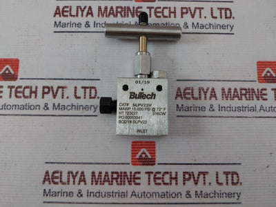 Butech Slpv23V 316Cw Stainless Steel Low, Medium & High Pressure Valve 15000Psi