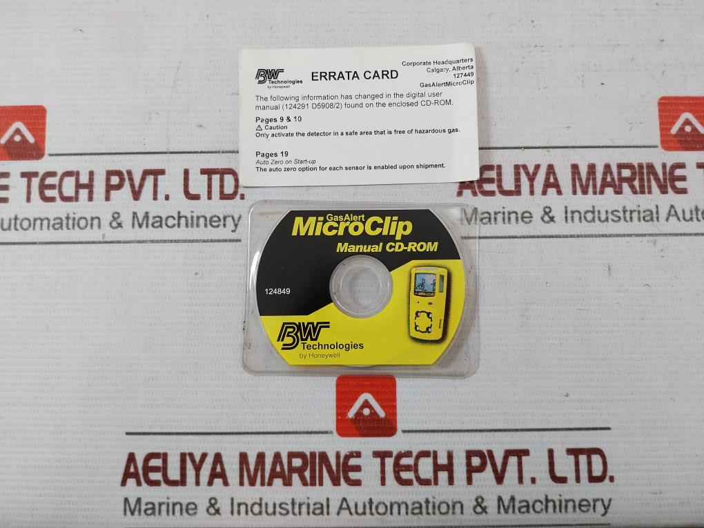 Bw Technologies Mc-xwhm-y-eu Multi-gas Detector Eex Ia Iic T4 Kema 06 Atex 0056