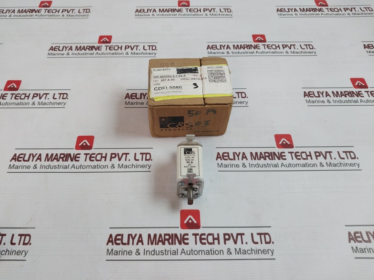 C&S Electric Cdfl00 High Breaking Capacity Fuse Link 50A 500V 80Ka 50Hz