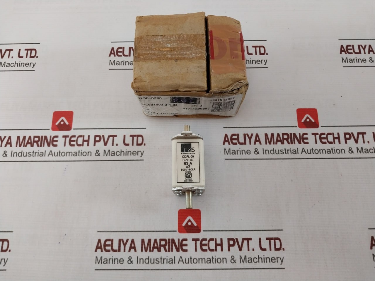C&S Electric Cdfl 00 Hrc Fuse Link 63A 500V-80Ka 50Hz 100A St0005118