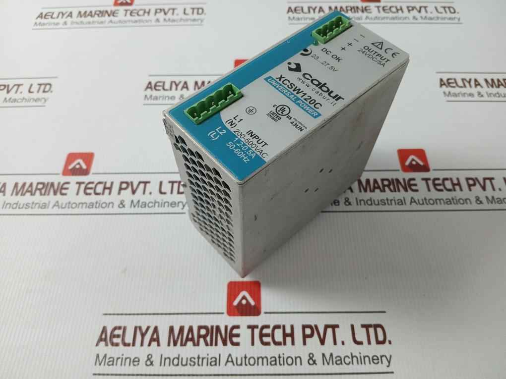 Cabur Xcsw120C Universal Power Supply Out:24Vdc/5A In:200-500Vac 1.2-0.5Acabur