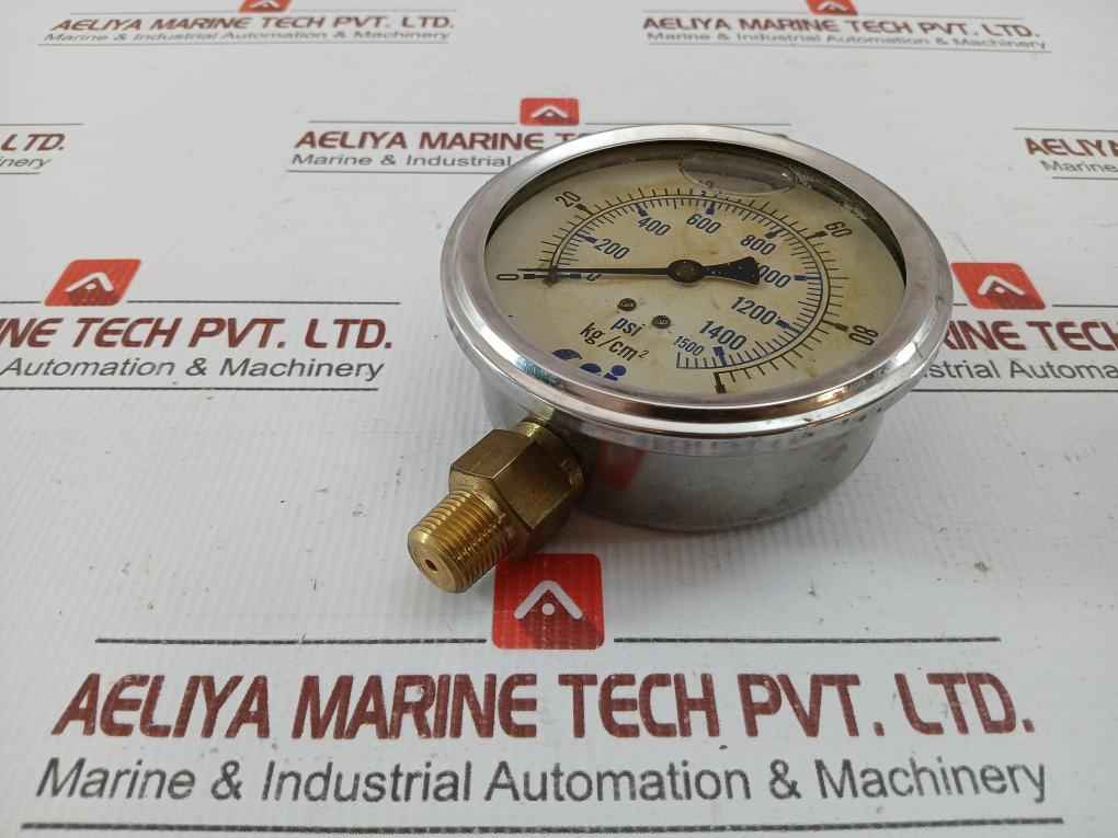 Cai 0 To 100 Kg/Cm2 0 To 1500 Psi Pressure Gauge