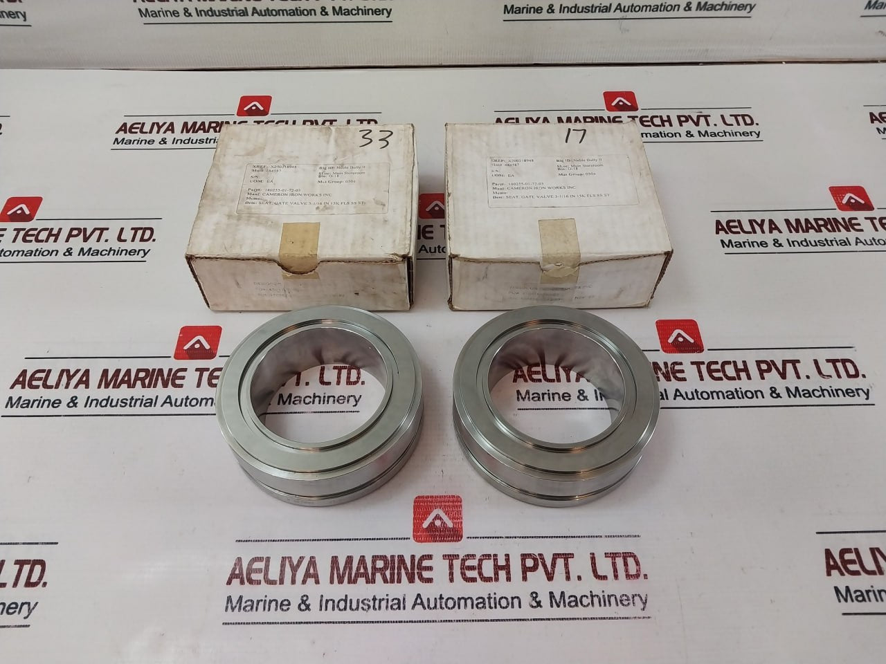 Cameron 140255-01-72-03 Seat Gate Valve Rev: 02 Hrb: 95.0 15K Fls Ss St