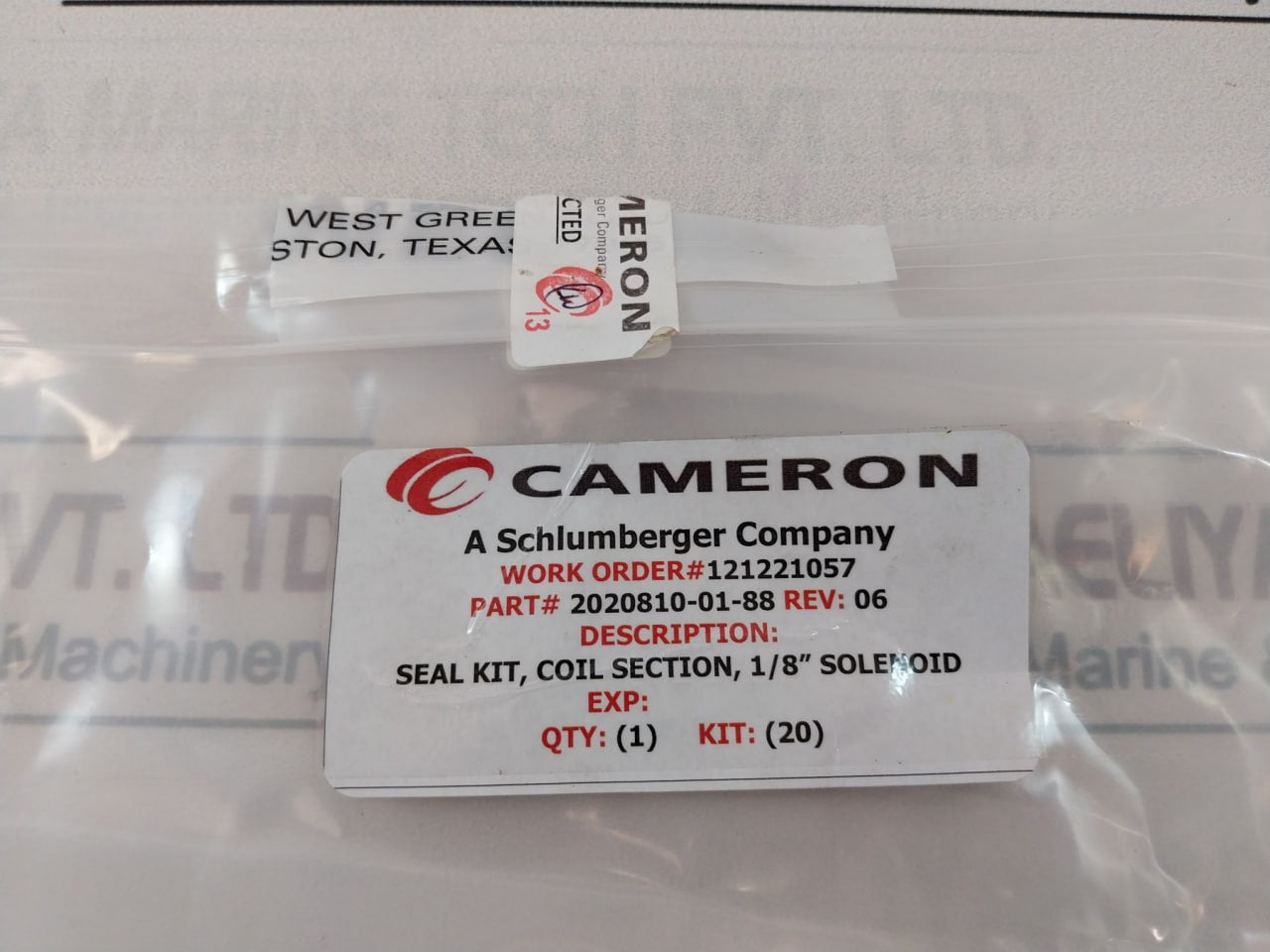 Cameron 2020810-01-88 Coil Section Seal Repair Kit 2395468-00-31-02 10355446