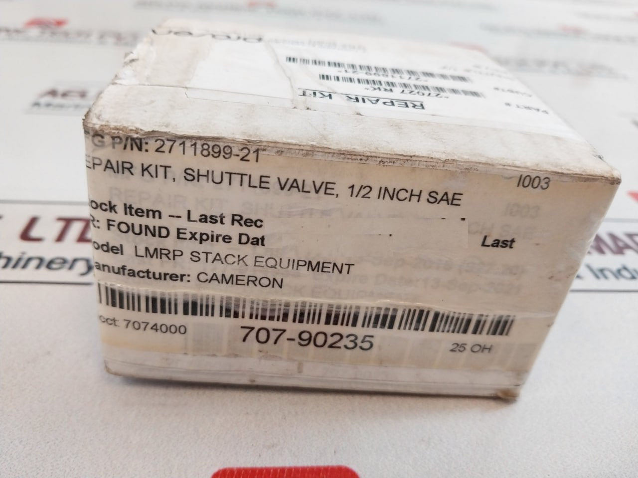 Cameron 27027 Rk 1/2" Sae Mkiii Shuttle Valve Repair Kit 2711899-21