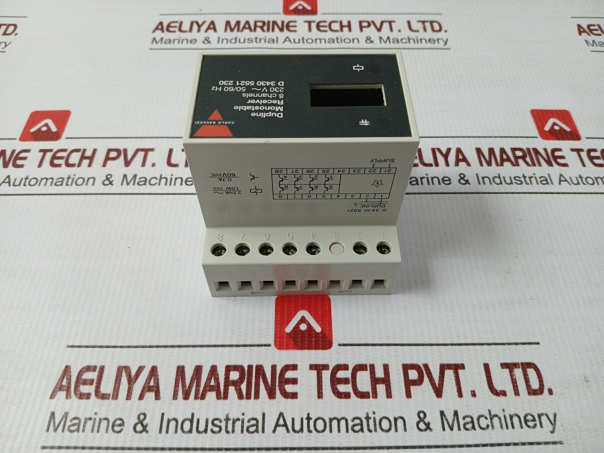 8-channel Monostable Receiver 230V Ac 50/60 Hz Carlo Gavazzi D 3430 5521 230