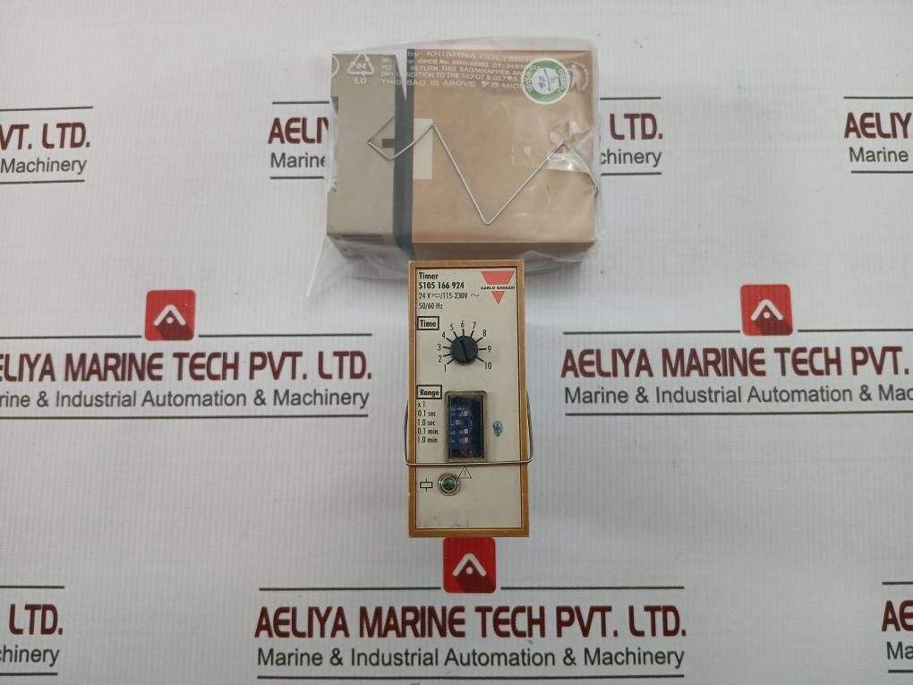 Carlo Gavazzi Timer Relay Range-0.1 Sec - 1.0 Min S105 166 924
