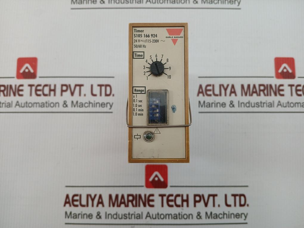 Carlo Gavazzi Timer Relay Range-0.1 Sec - 1.0 Min S105 166 924