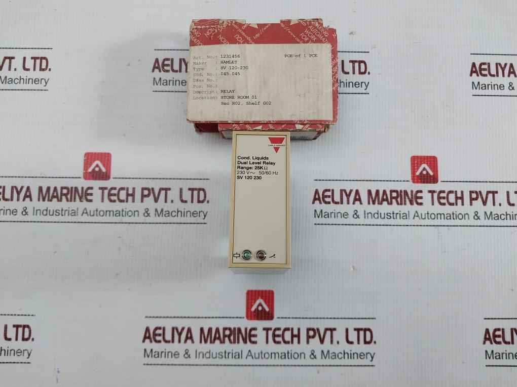 Sv 120 230 Dual Level Relay 230V 50/60Hz Ip20 Carlo Gavazzi