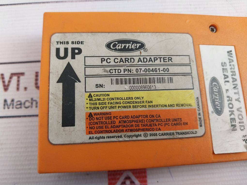 Carrier 07-00461-00 Pc Card Adapter