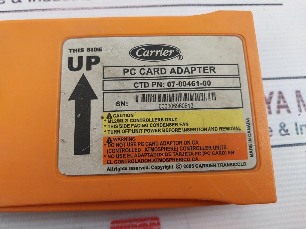 Carrier 07-00461-00 Pc Card Adapter