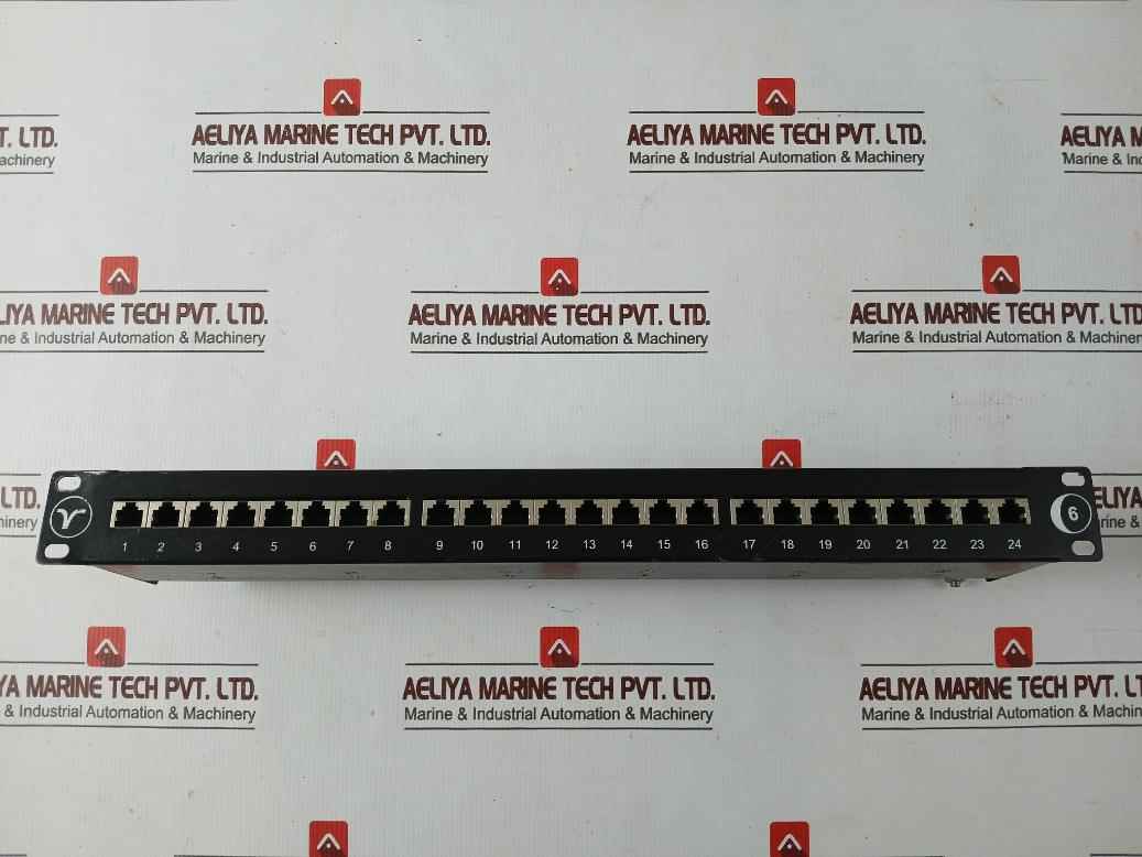 Cat6 24 Port Unshielded Coupler Patch Panel 1Ru