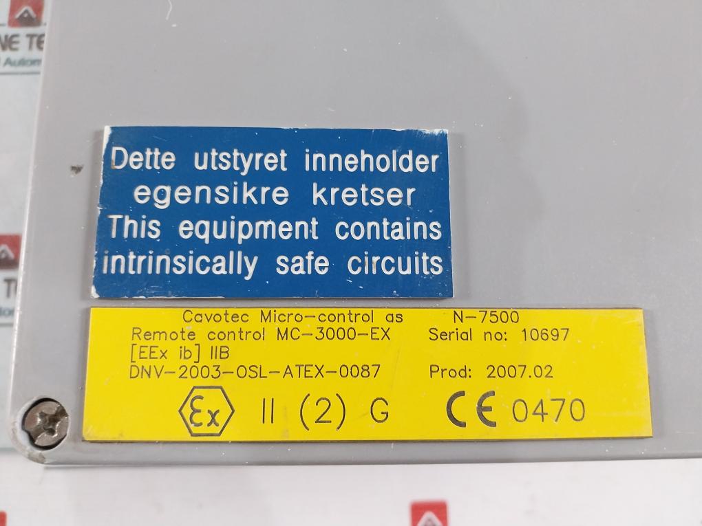 Cavotec Mc-3000-ex Remote Control Unit
