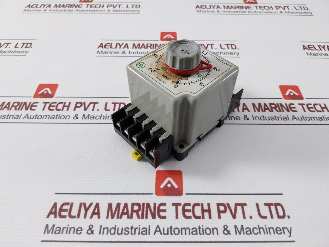 Cdc 0411.731 Micron Time Delay Relay 110V Ac 50Hz –60 Sec 117V Ac, 60Hz–50 Sec