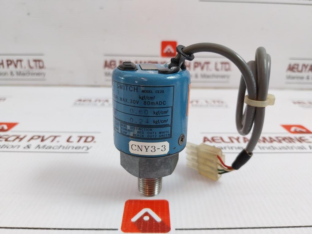 Ce20 Electronic Pressure Switch 0-3 Kgf/Cm2 24Vdc Nagano Keiki