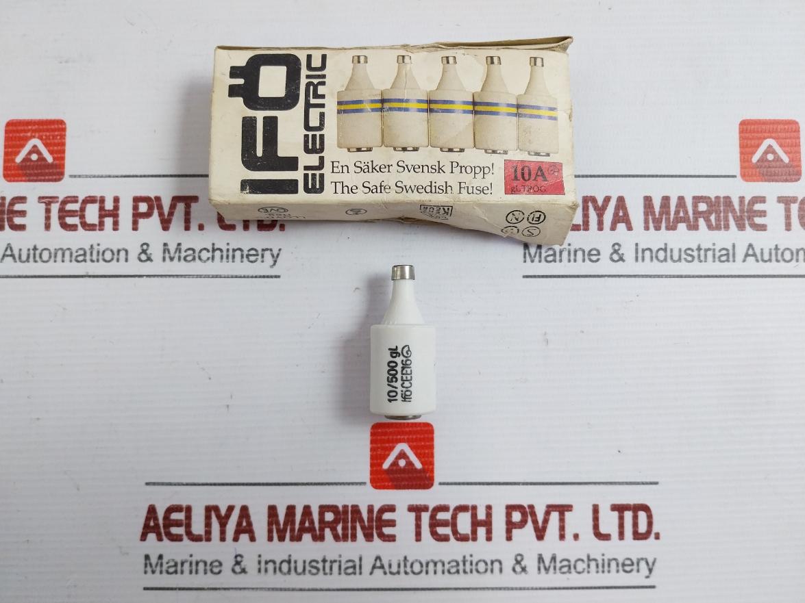 Cee16 Time Lag Diazed Fuse Link By Ifo Electric 10A 500V (1 Box = 4 Pcs)