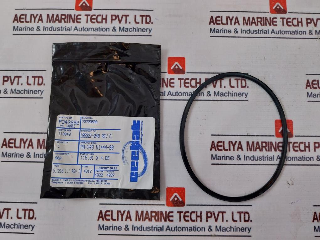 Lot of 10X CEETAK 195327-249 Backup O-Ring Rev: C (10 Bags)