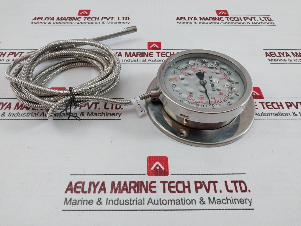 Celcius 3-meter 50 To 50˚C Remote-reading Capillary Temperature Gauge