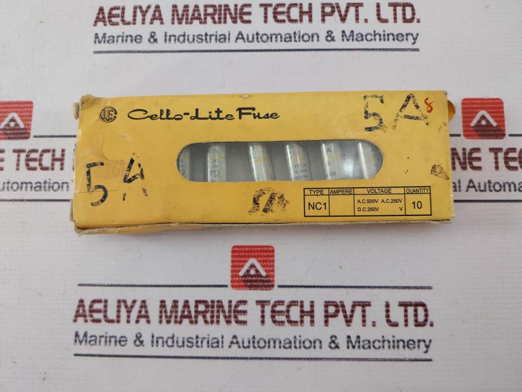 Lot of 6X CELLO-LITE NC1 Fuse AC 250V DC 250 5A
