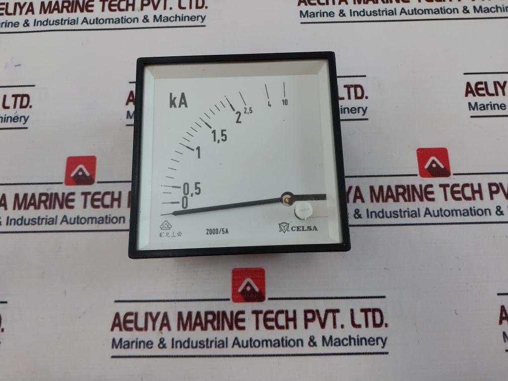 Celsa 2000/5A Analog Panel Meter