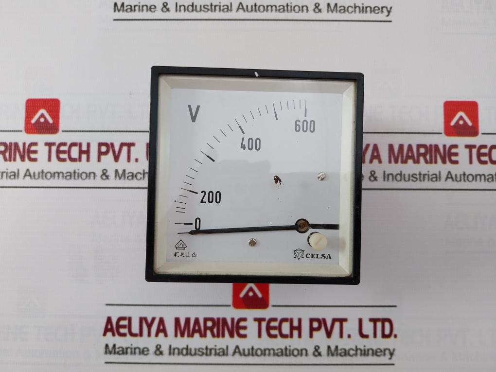 Celsa Voltmeter 0-600V Used