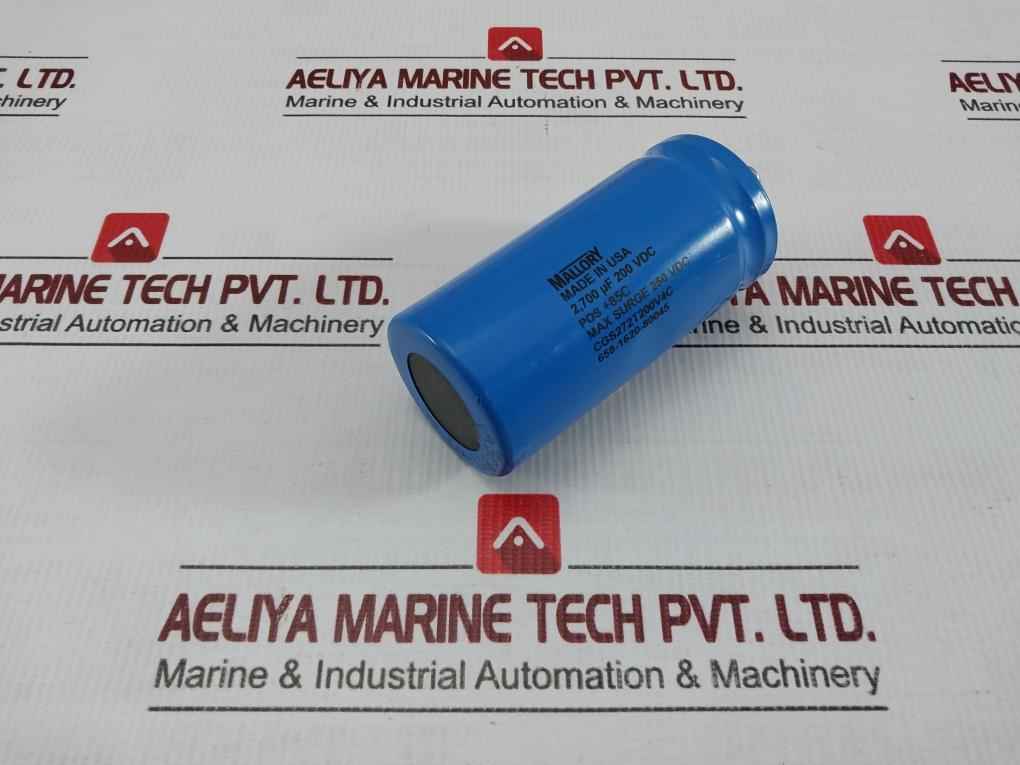 Cgs272T200V4C Screw Terminal Electrolytic Capacitor 250Vdc Mallory