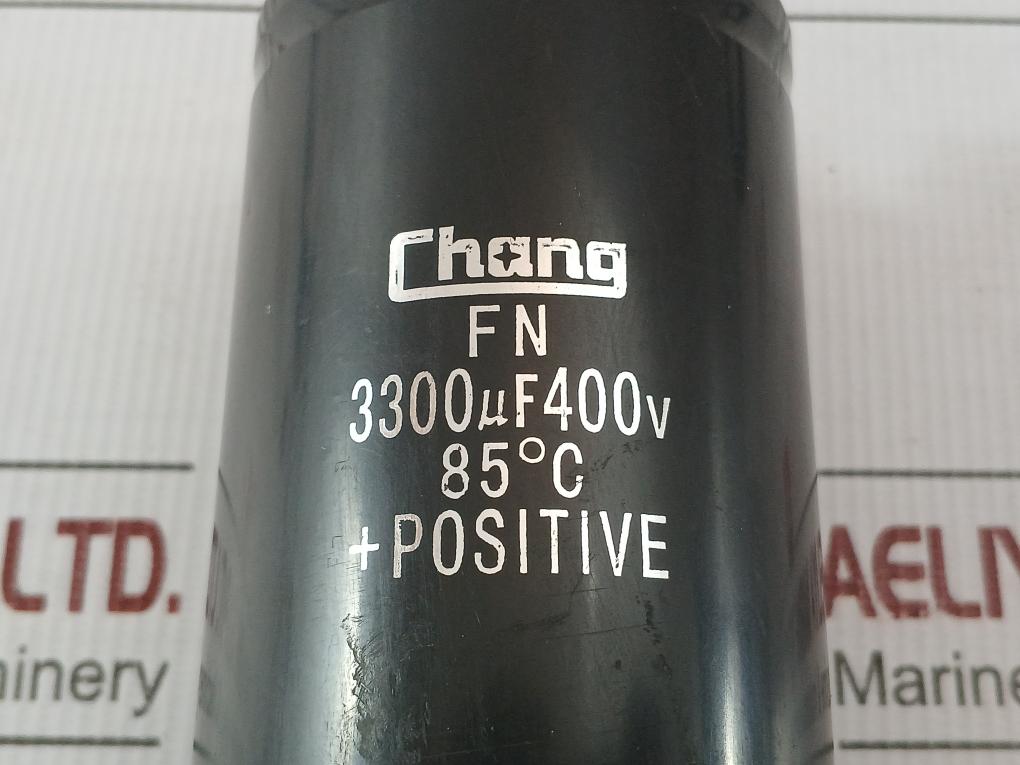 Chang Fn Electrolytic Capacitor 3300 Muf 400V Dc 85°C Used Condition