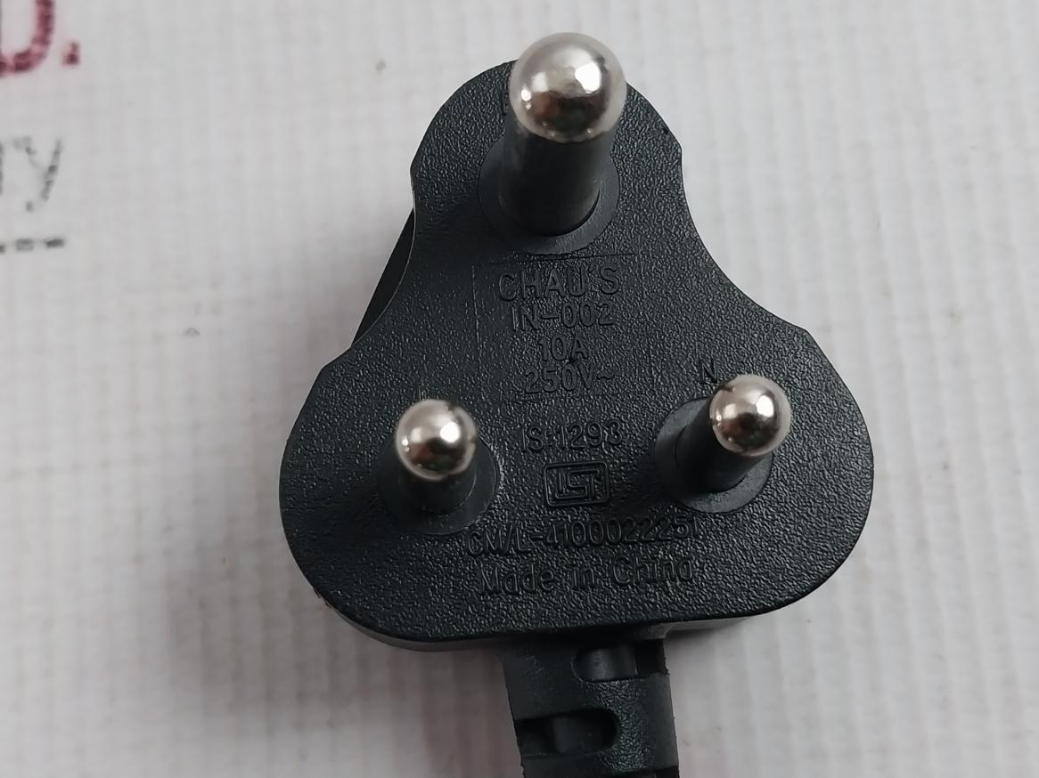Chau's 3X0.75Sq.Mm Computer Power Cord 1.5 Meter