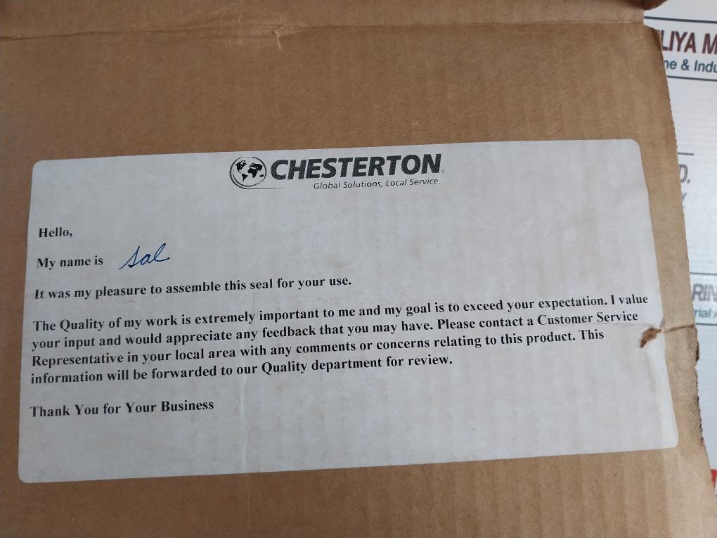 Chesterton Rotary Spare Part Kit 071568