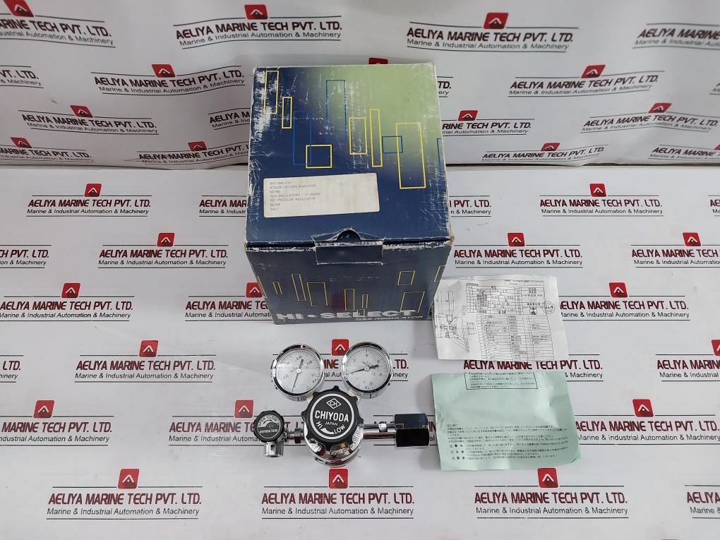 Chiyoda Seiki Bhn-3 High Select Gas Regulator Pressure Gauge 390387 0H7-000-015