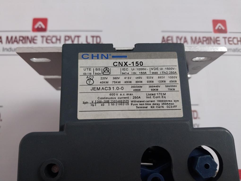 Chn Cnx-150 Amp Contactor 150A 184V/50Hz Jem Ac3 1.0-0