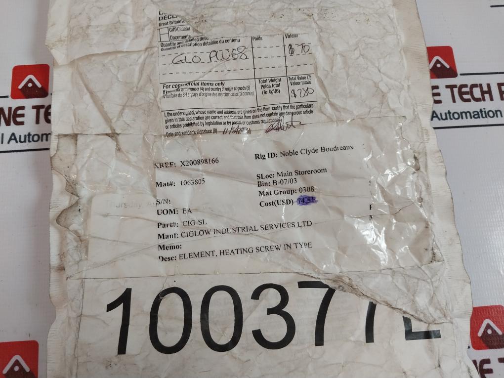 Ciglow Cig-sl Heating Element Screw In Type 1063805