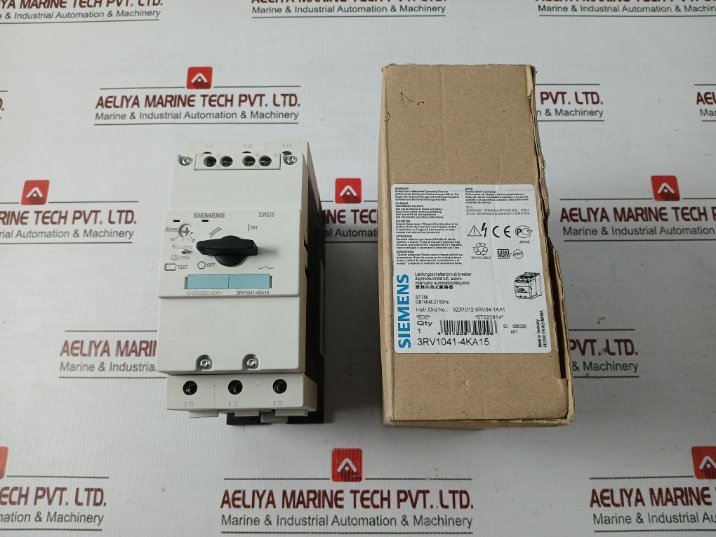 Circuit Breaker 3Rv1041-4Ka15 Siemens 50/60Hz 600V