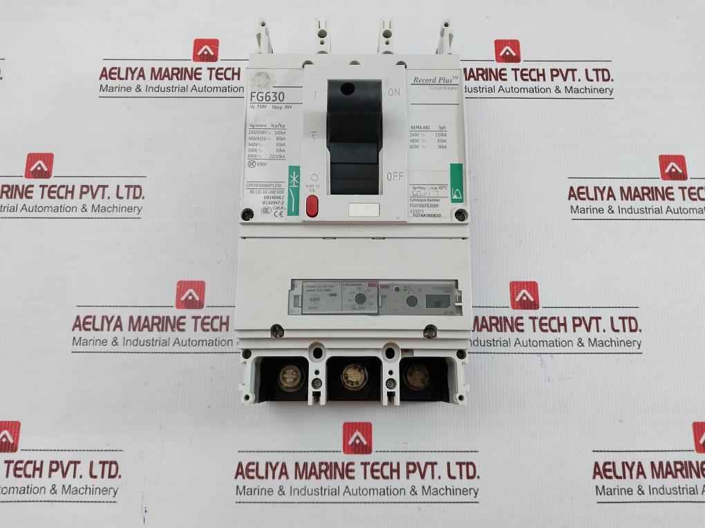 Circuit Breaker 4 Pole Fgh306F630Nf General Electric 750V 50/60Hz