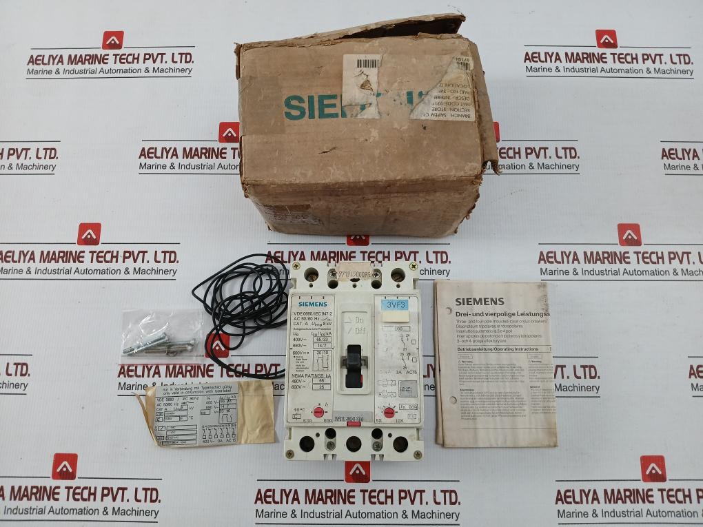 Circuit Breaker With Coil 3Vf3111-2Bq41-1Ga0 Siemens Uimp-8 Kv