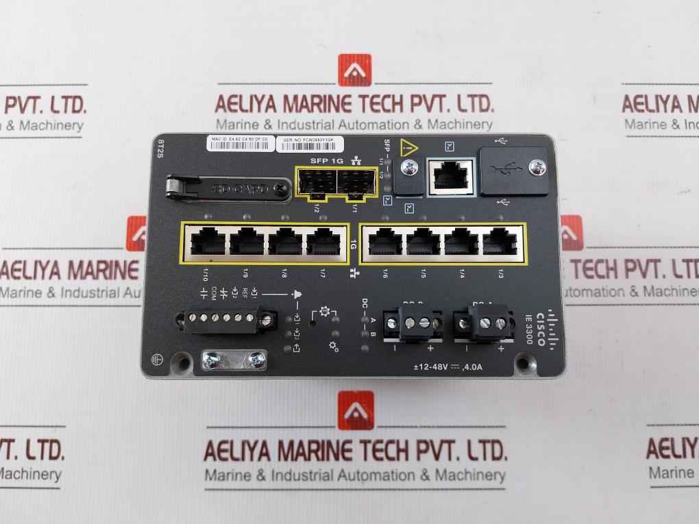Cisco Ie-3300-8T2S-e Rugged Industrial Ethernet Switch 8 10/100 Tx 2 Sfp 8T2S