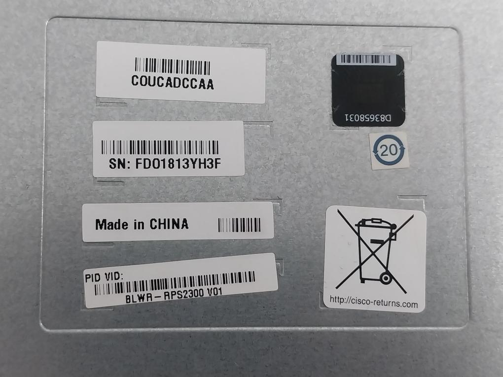 Cisco Redundant Power System 2300 Pwr-rps2300 100-240V 10-5A 50-60Hz