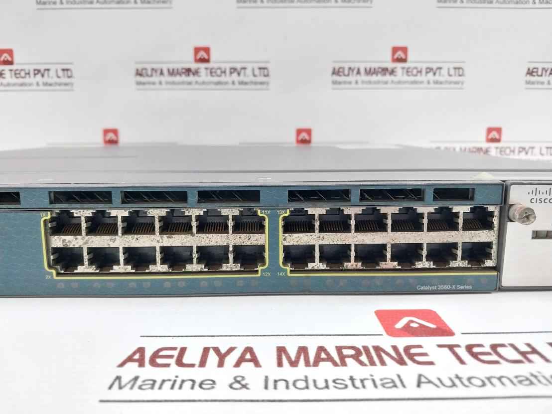 Cisco Ws-c3560X-24T-s Managed Network Switch Pa-1351-1-lf Gfc0412Ds