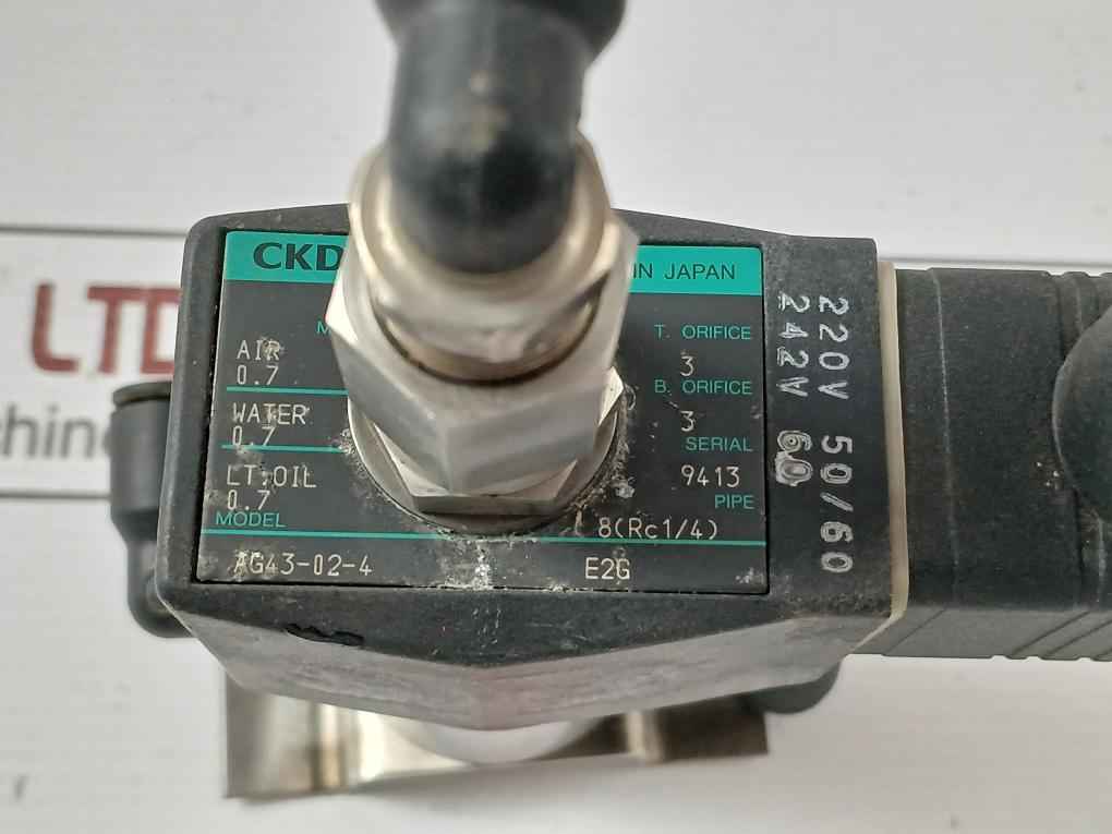 Ckd Ag43-02-4 Solenoid Valve 220V 50/60